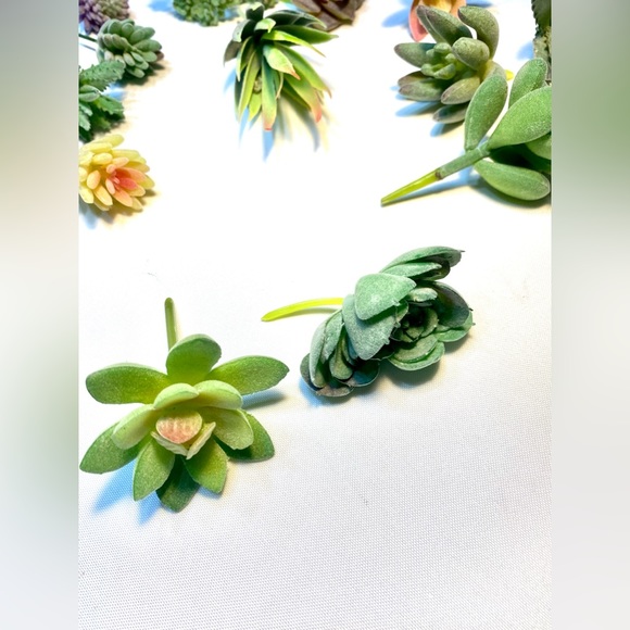 Artificial 20 Succulents Plants Fake Unpotted Decoration Realistic Faux - Picture 12 of 17